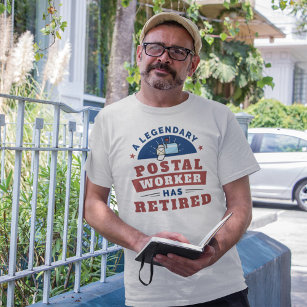 T-shirt Travailleur de poste retraité Mailman Retraite Fun