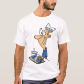 T-shirt Travailleur de restauration rapide (Devant)