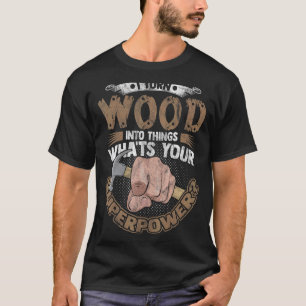 T-shirt Travailleur Du Bois Pour Hommes Charpentier Du Boi