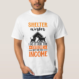 T-shirt Travailleur du logement le résultat non pour le re
