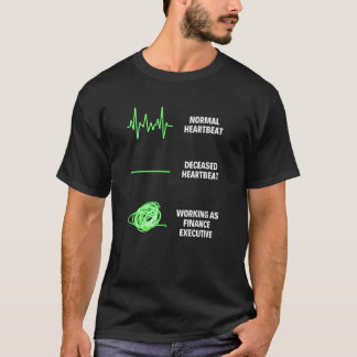 T-shirt Travailleur exécutif en finance Entreprises Financ