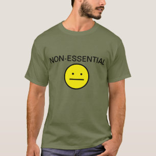 T-shirt travailleur non essentiel