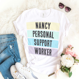 T-SHIRT TRAVAILLEUR PERSONNALISÉ DE SOUTIEN PERSONNEL