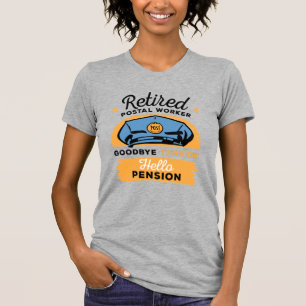 T-shirt Travailleur Postal Retraité Drôle Facteur Retraite