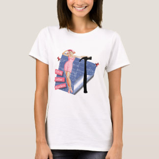 T-shirt Travailleur rose de collier
