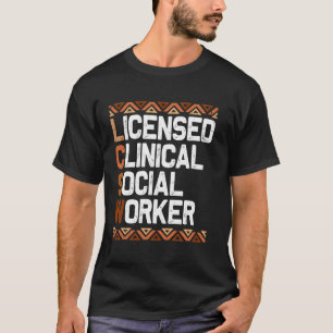 T-shirt Travailleur social clinique agréé Mois de l'histoi