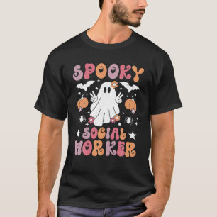 T-shirt Travailleur social effrayant Halloween Meilleurs t