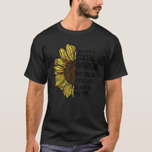 T-shirt Travailleur Social LCSW Je Suis Devenu Travailleur