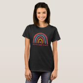 T-shirt Travailleur social Médicale Rainbow (Devant entier)