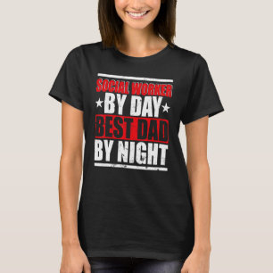 T-shirt Travailleur social vintage Par Jour Meilleur papa