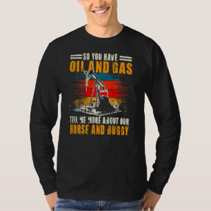 T-shirt Travailleurs de gisements pétrolifères sur le dos 