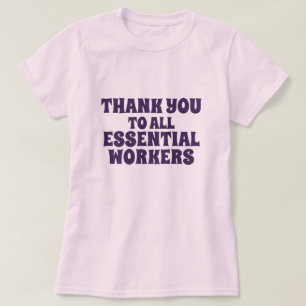 T-shirt Travailleurs Mercis essentiels