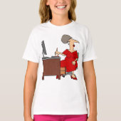 T-shirt Travailleuse du bureau femme (Devant)