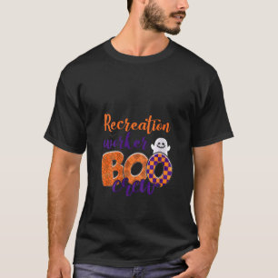 T-shirt Travailleuse en loisirs Boo Crew Halloween V Neck