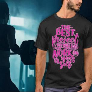 T-shirt Travaillez sur Vous-Même Exercice pour Hommes