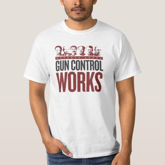 T-shirt Travaux de contrôle des armes (Devant)