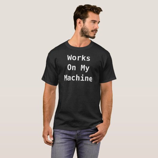 T-shirt Travaux sur ma machine (Devant entier)