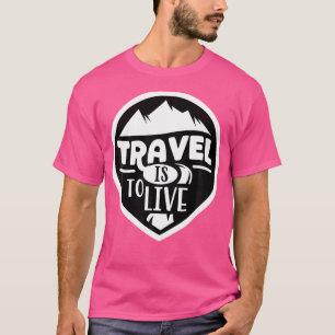 T-shirt Travel Adventure Attend Tente Mountain Randonnée C