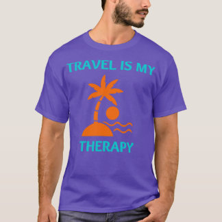 T-shirt Travel Is My Therapy ClassicCopy Copier Copier Cop