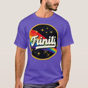 T-shirt Traverser Arc-En-Ciel En Style Vintage Espace