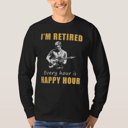 T-shirt Traverser Les Bliss De Retraite ! Joyeuse Heure Gu (Devant)