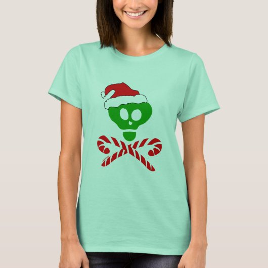 T-shirt Traverses du crâne de Noël (Devant)
