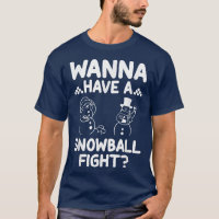 TRe Hates Snowball Combats Drôle Neige Levant Neig