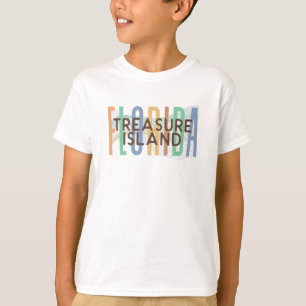 T-shirt Treasure Island Florida (Vagues de sable)