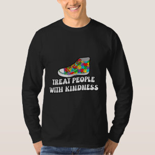 T-shirt Treat People With Kindness Autism Tees For Friend