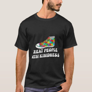 T-shirt Treat People With Kindness Autism Tees For Friend
