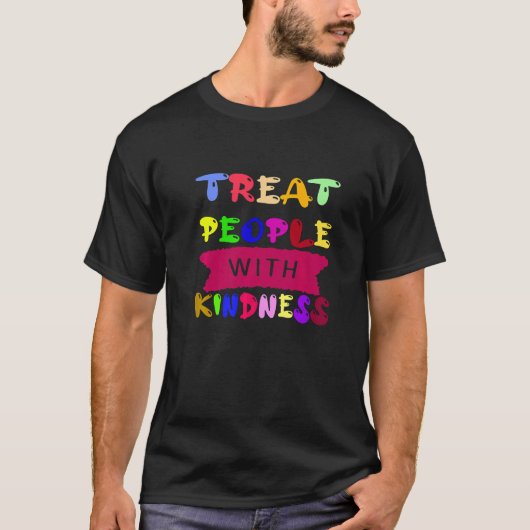 T-shirt Treat People With Kindness Trendy TPWK Preppy   (Devant)