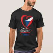 T-shirt Trebic République Tchèque Drapeau Cardiaque Lion C (Devant)