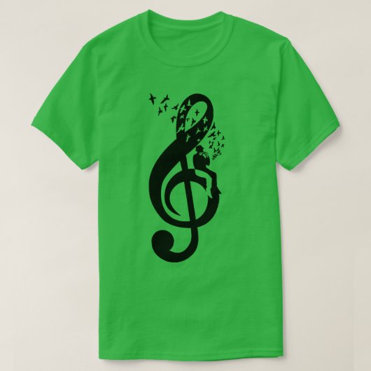 T-shirt Treble Clef Harmonica (Design devant)