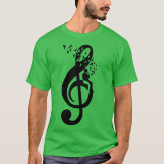 T-shirt Treble Clef Harmonica