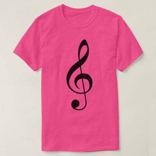 T-shirt Treble Clef Music (Design devant)