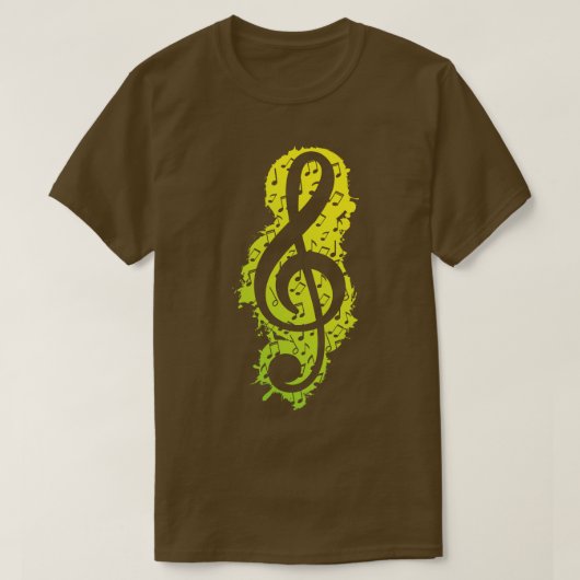 T-shirt Treble Clef Music 1 (Design devant)