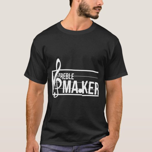 T-shirt Treble Maker Pun Funny Marching Band Music Lover E (Devant)