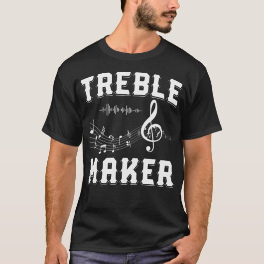 T-shirt Treble Maker Shirt Clef Shirt Music Notes Shirt Gu (Devant)