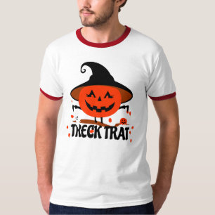 T-shirt Treck Trat Citrouille Sourire