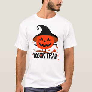 T-shirt Treck Trat Citrouille Sourire