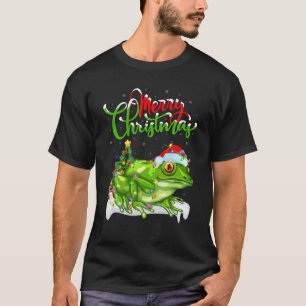T-shirt Tree Frog Animal Lover Xmas Lighting Tree Frog Chr