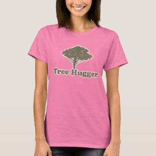 T-shirt Tree Hugger Pensez Vert