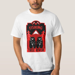 T-shirt Tree River Fishing Canada