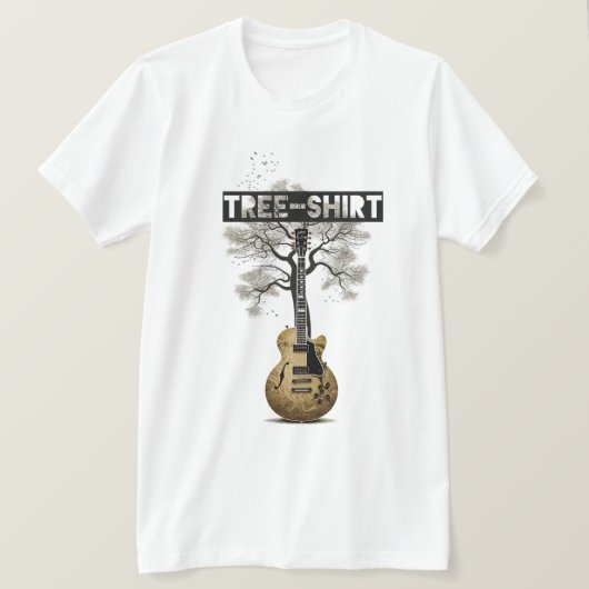 T-shirt Tree-Shirt (Loving Nature and music) (Design devant)