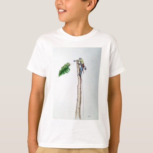 T-shirt Tree Surgeon Arborist at work present (Devant)