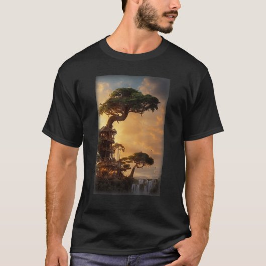 T-shirt Treehouse Pirate Ship Pirate Of The Caribbean Anim (Devant)