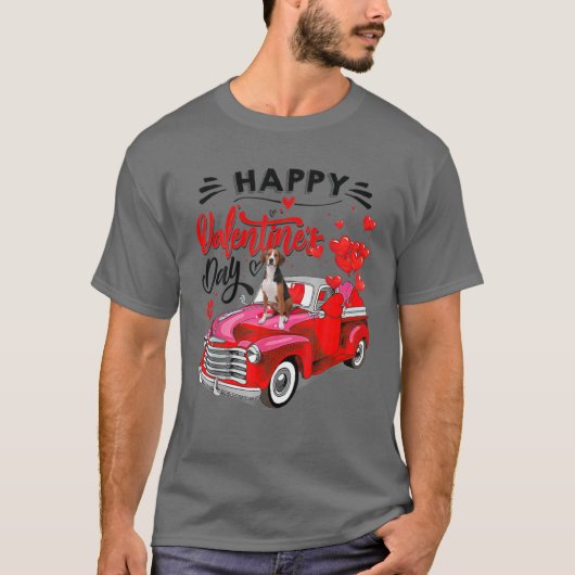 T-shirt Treeing Walker Coonhound Heureuse Sainte-Valentin  (Devant)