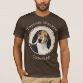 T-shirt Treeing Walker Coonhound Peinture - Art original (Devant)