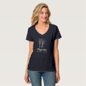 T-shirt Treejection de Golfer Disque Golf (Devant entier)