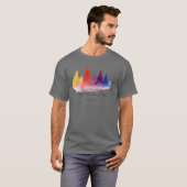 T-shirt Trees and quote retro (Devant entier)